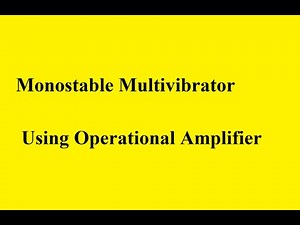 Operation of a Monostable Multivibrator using op amp