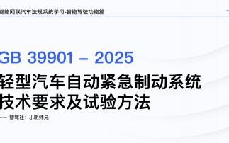AEB强制标准GB 39901-2025