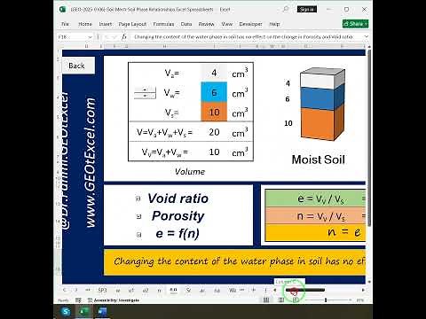 Soil Mechanics - Soil Phase Relationships - Excel Spreadsheets #geotexcel