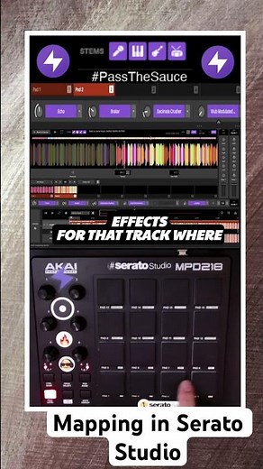 Short clip on how to use the new midi learn feature in Serato Studio. #seratostudio