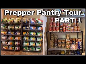 PREPPER PANTRY TOUR Part 1| PREPPING JOURNEY | EMERGENCY STOCKPILE | NEW PREPPER