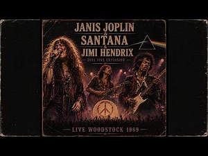 Jimi Hendrix, Janis Joplin & Santana – Soul Fire Explosion 🔥 Live Woodstock 1969 Tribute