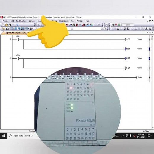 Mitsubishi PLC programming #automation #plc #robot