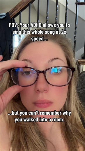 My ADHD will memorize a song at 2x speed… but I still walked into the kitchen and forgot why I went in there. 😂 Please tell me I’m not the only one.