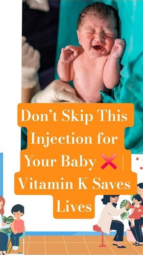 Don’t Skip This Injection for Your Baby ❌ | Vitamin K Saves Lives #shorts