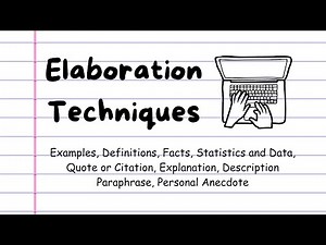 Elaboration Writing Techniques #essaywriting #writing #elaboration