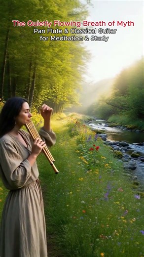 The Quietly Flowing Breath of Myth | Pan Flute & Classical Guitar for Meditation & Study