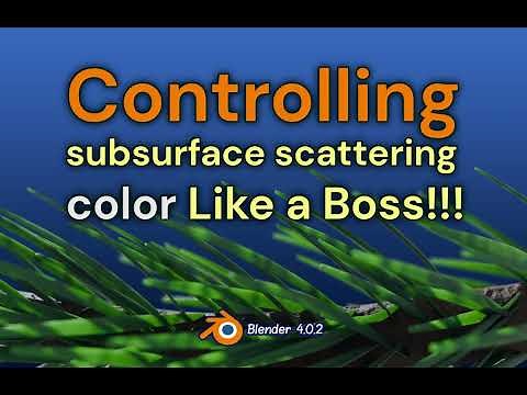 Control subsurface scattering color. Blender 4.0.2 Like a Boss!!! 😎