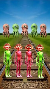 469K views · 2.3K reactions | equal dame tu cosita 4 different colors alien vs train driver tom & funny vfx  #fyp #trend #funny | BrainBusy | Facebook