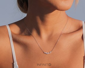 Elegant Diamond Smile Necklace for Wedding •minimalist Diamond Necklace• Dainty Diamond Necklace •wedding Necklace• Bridesmaid Gifts - Etsy