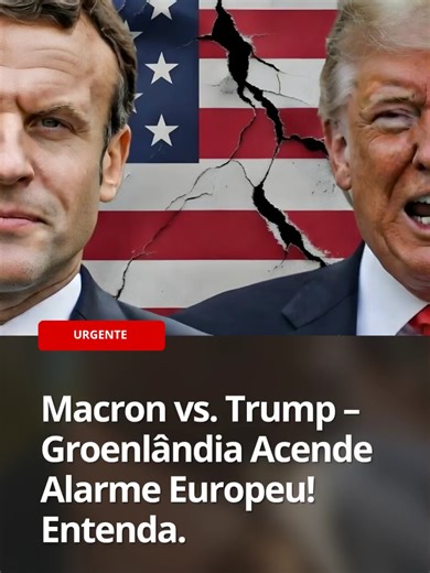 Macron alerta para tensões crescentes com os EUA sob Trump, usando a disputa pela Groenlândia como catalisador para reformas urgentes na Europa. Governo Trump visto como
