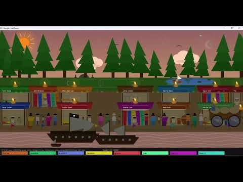 Bangla Haat Bazar Scenario | Computer Graphics | OpenGL Project | C++