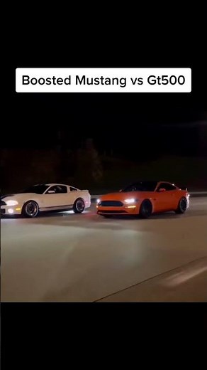 Boosted 5.0 Gt Vs Shelby Gt500#mustangs #mustang #mustangnation #mustangfamily