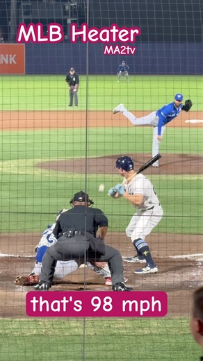MLB Heater. Can you hit a 98mph fastball? LMK. #Baseball #MA2tv