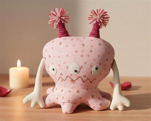 Monster Sewing Pattern, DIY Toy Pattern for Valentines Gift - Etsy UK