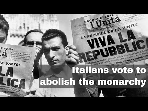 2nd June 1946: Italians vote in a referendum to abolish the monarchy and become a republic