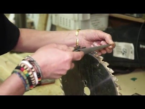 How to sharpen a saw blade in the workshop .Titman Edge 6" Taper diamond file, James Barry solutions