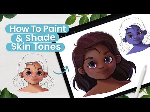 How To Paint Skin Tones (Cartoon & Stylized) • Digital Art Tutorial