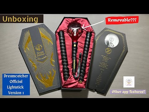 [UNBOXING] DREAMCATCHER Official Lightstick Ver. 1 - All features! (Removable Headball + DC App)