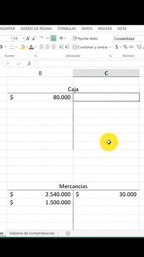 Asiento contable DEPOSITO BANCARIO Cuentas T #shorts