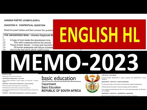 2023 MEMO ENGLISH HOME LANGAUGE GRADE 12 ENGLISH HL PAER 2 [THUNDEREDUC]