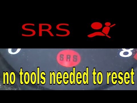 How to reset or turn off honda CRV SRS airbag light