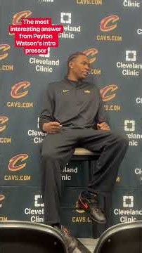 Does new #cavs forward Peyton Watson see himself as a 3-and-D player or something more?