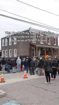 This North Philly food distribution site was inundated with first timers because of SNAP freeze