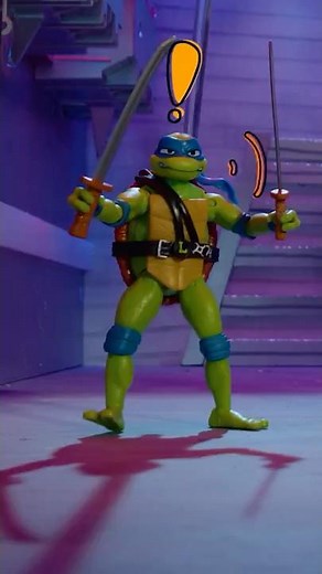 ninja turtle toys defeat an AI robot! #shorts