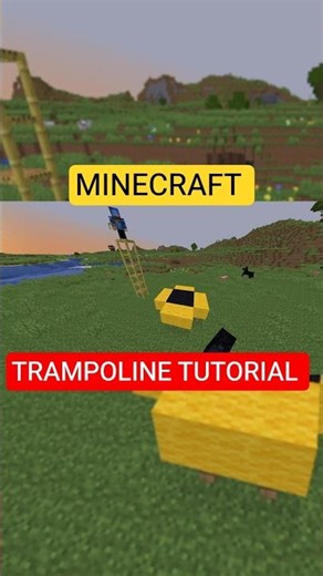 Minecraft Trampoline Tutorial. #minecraft #shorts