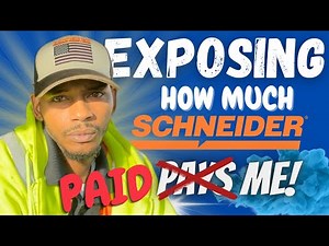 Schneider new driver pay #EXPOSED! Is it a good starter company? Pros & Cons as a company driver