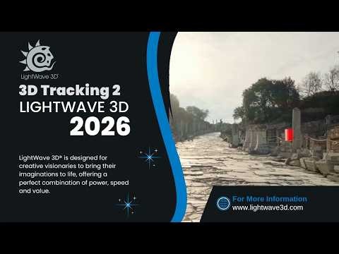 Lightwave 3D 2026 3D Tracking tutorial 2