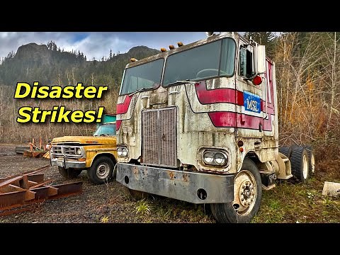 SCRAPYARD SAVE! Will This 1972 Peterbilt Cabover Drive Home From the Scrap Yard?!