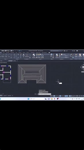 How to draw roof plan in autoCAD