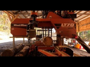 WoodmizerLT70 Sawing out some pine lumber
