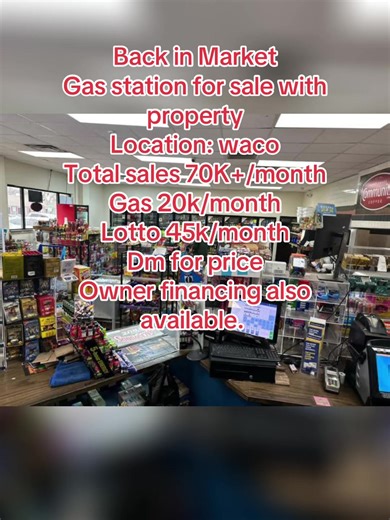 Gas Station for Sale in Waco with Strong Profit Potential