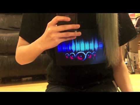 Sound Activated Equalizer LED shirt review and how to wash it