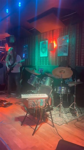 Our first gig! Ripping our song Stack Up at the Velvet Banjo