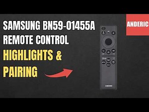 Samsung BN59-01455A Eco Smart TV Remote Control | Voice | SolarCell - Highlights & Pairing