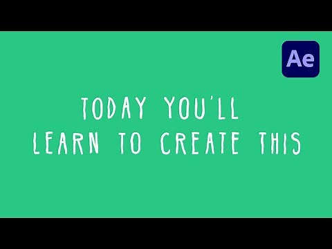 Stop Motion Jitter Written Text Animation in After Effects - TUTORIAL