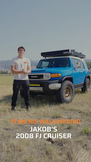 Expedition Overland® on Instagram: "Today, we want to show you around our Social Media Coordinator @jakobaadnesmedia’s 2008 Toyota FJ Cruiser! What would you add to this build?👇 Build List: ● Tires: BFG KO2 285/75/R16 ● Wheels: 16-inch Method Race Wheels 703 ● Suspension: - Lift Height: Front +2.5 inches & Rear +1 Inches - Bilstein 6112s and 5160s - @perryparts Bump Stops - Overland Custom Design Sway Bar End Links ● Roof: - GFC RTT V2 - 100W Solar Panel ● Lighting: Amazon Special Bumper-Mounte