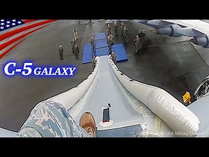 Slide Down the Emergency Escape Slide on America’s Biggest Military Airplane
