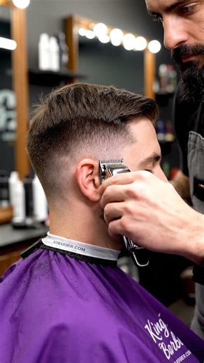 Single Hand Clipper Fade Barber ASMR Clippers Only Barbershop Near Me King David Barber NYC
