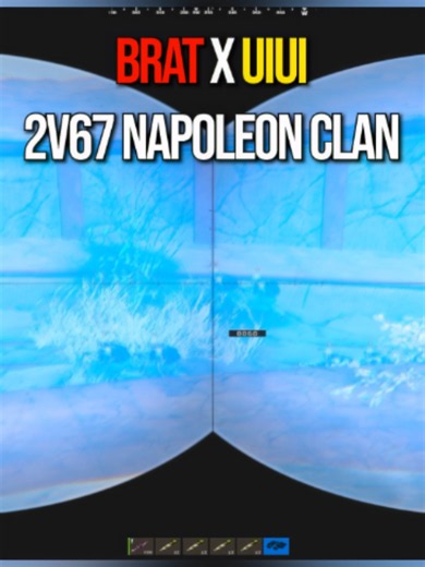 brat x uiui destroyed the napoleon clan fr (uav, aim, spray method in bio) #rust #rustgame #rusttok