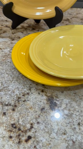 $80 • Yellow FiestaWare 2 new platters and 6 plates. Several shades of yellow but they look great together. Cleaning up my collection and parting with a few! $10 each https://www.facebook.com/marketplace/item/719671220938426/ | Leslie Wells