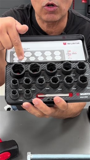 Conjunto de vasos extractores Würth