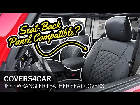 Covers4Car Jeep Wrangler JLU Seat Covers Install & Review | Factory Seat-Back Panel Compatible?
