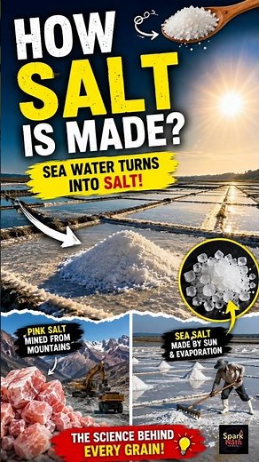 How Salt Is Made Sea Water Turns Into Salt!