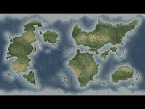 6 - Fantasy Map in Photoshop | Lakes and rivers