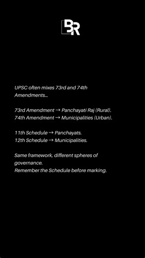 73rd vs 74th Amendment – Rural–Urban Trap | #upscprelims #ias #upsc #upsc2026 #civilservices #polity